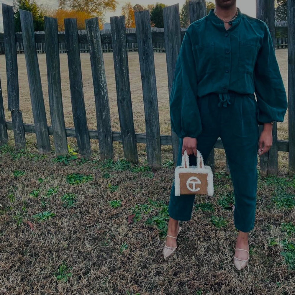 Zara Green Co-Ord Set. Top & Trousers